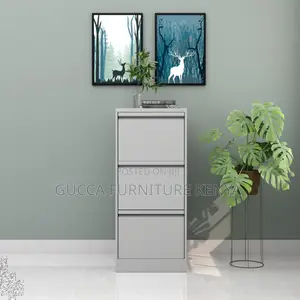 Cabinets: Metallic Portable Storage Cabinet With 3 Drawer