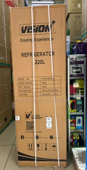 Vision Plus 220 Litres Double Door Fridge