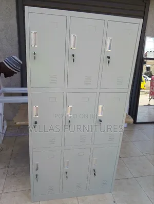 9 Door Lockable Storage Cabinet
