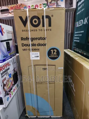 Von Double Door Fridge 138L – Inox (VRT-138DRHX)