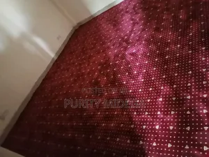 Red Dotted Wall to Wall Carpets