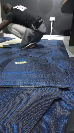 Office Blue Carpet Tiles