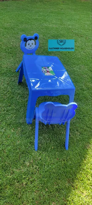 Plastic Chairs With A Table Set