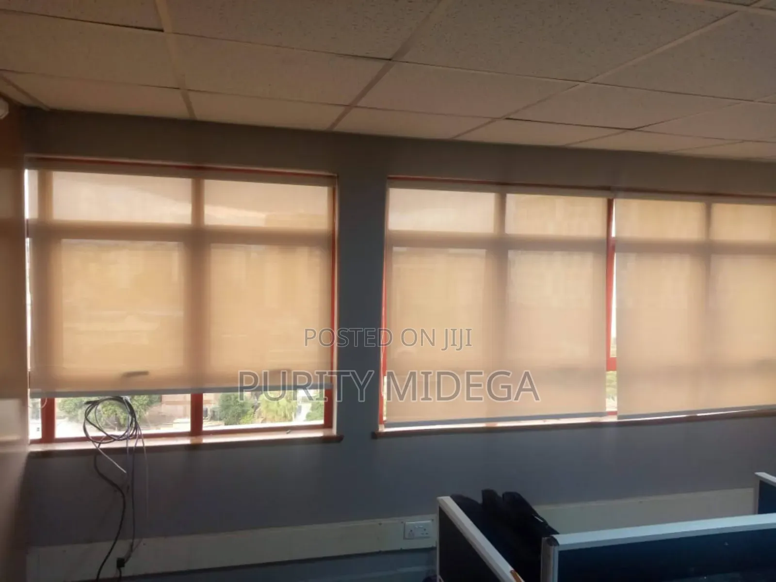 Grey Blackout Horizontal Blinds