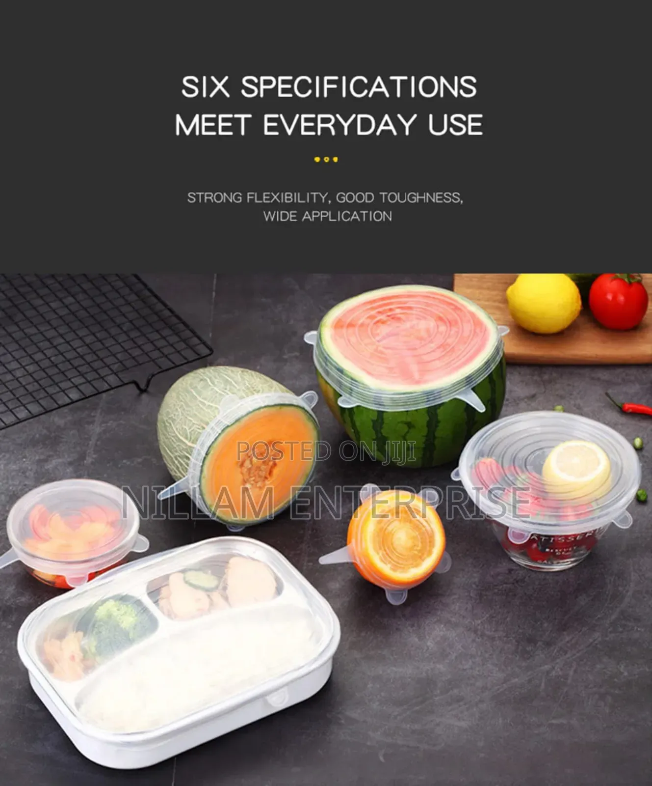6 PCS Reusable Silicone Covers