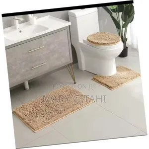 *Fluffy 3 in 1 High Quality Toilet Mats-*