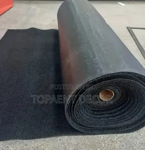 PVC Spaghetti Black ANTISLIP Toilet Mats