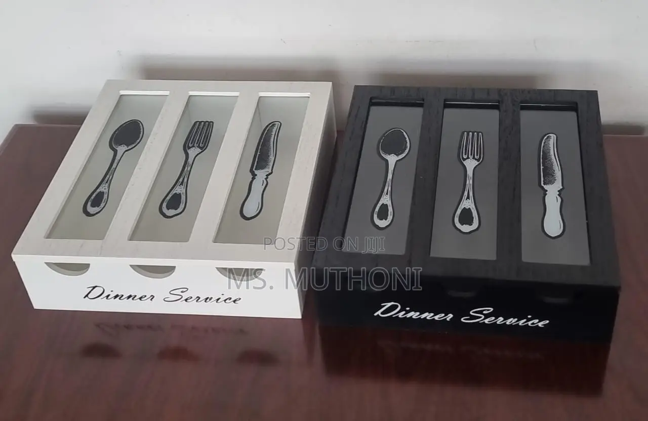 26x24x7cm Dinner Service 3 Compartment Cutlery Box Organizer