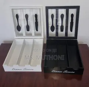 26x24x7cm Dinner Service 3 Compartment Cutlery Box Organizer
