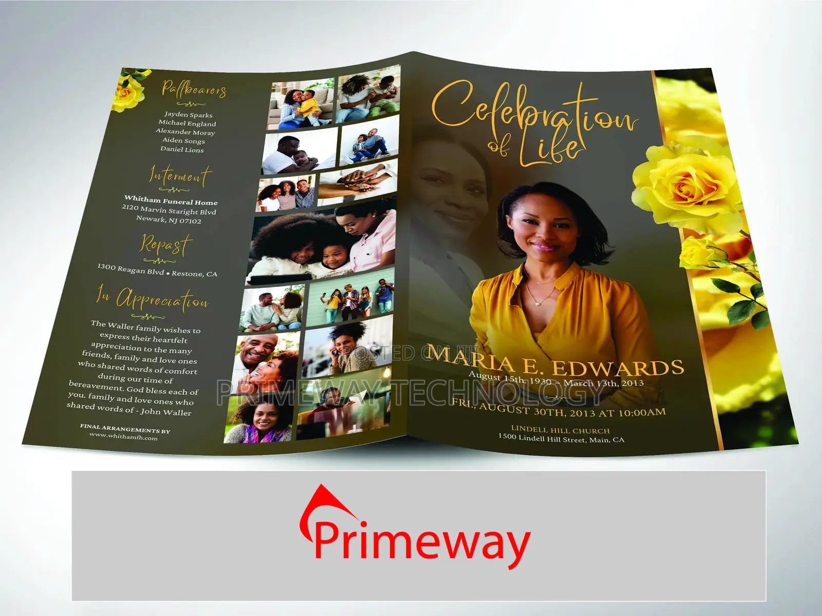 Eulogy Programme Printing