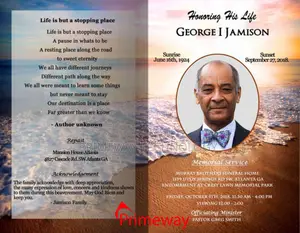 Eulogy Programme Printing