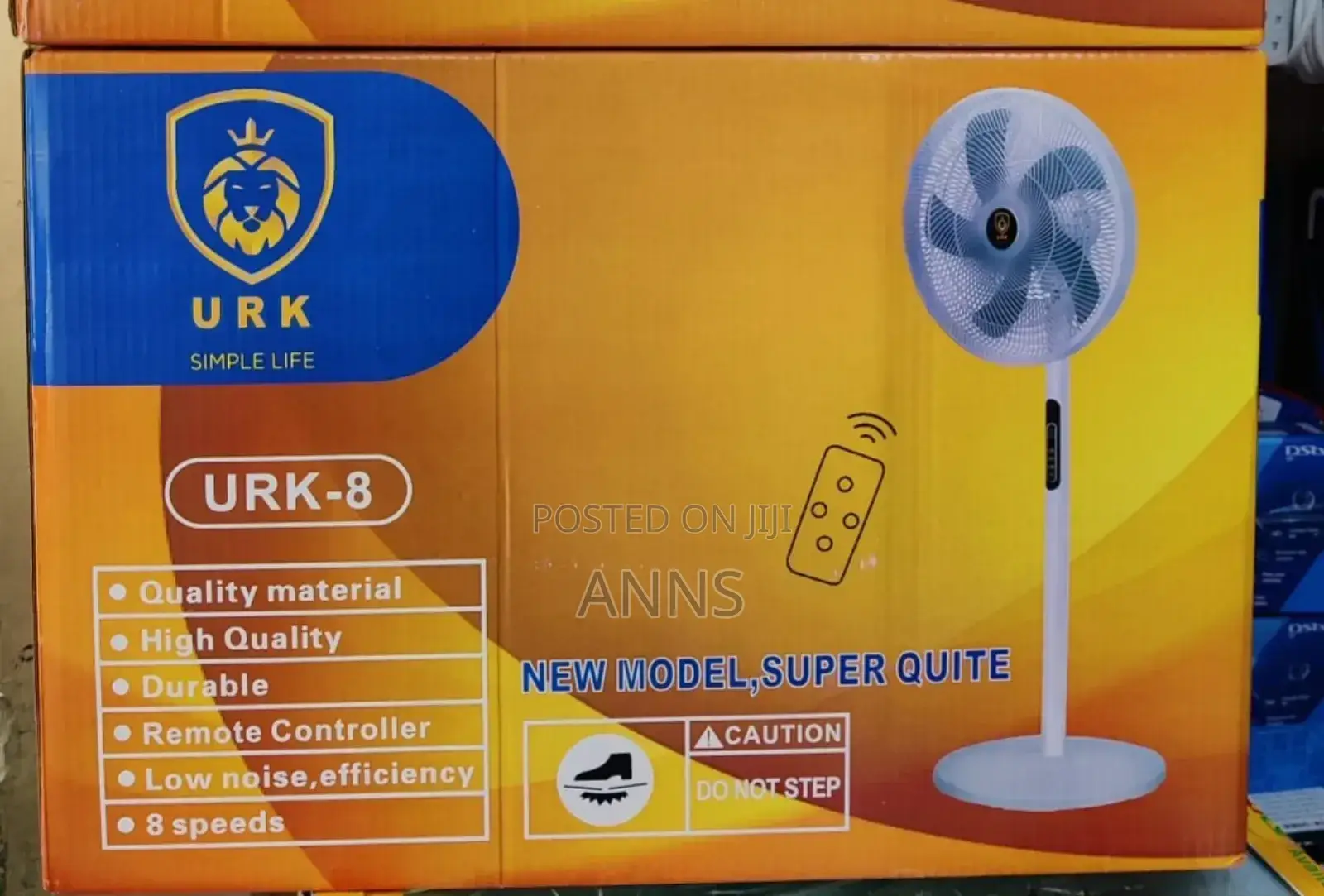 Urk Remote Controlled Standing Fan