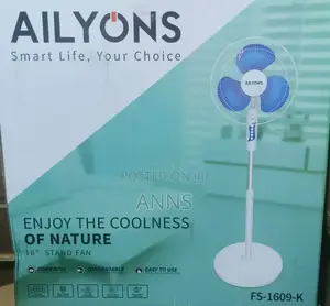 Ailyons 16" FS-1609-K Standing Fan