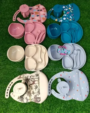 6pcs Silicone Baby Feeding Set - Baby Feeder