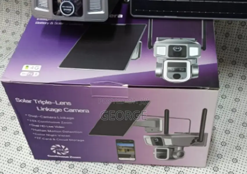 NEW IN TOWN Triple Lens 4g Solar PTZ Camera