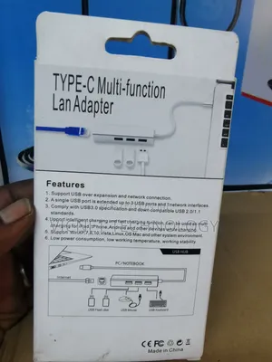 Type C Hub With USB 3.0 and Ethernet