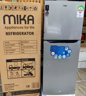 Mika 202L MRNF202LSD Double Door Non Frost Fridge