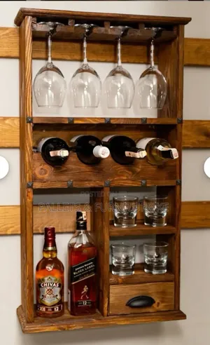 Wall-hanged Rustic Bar