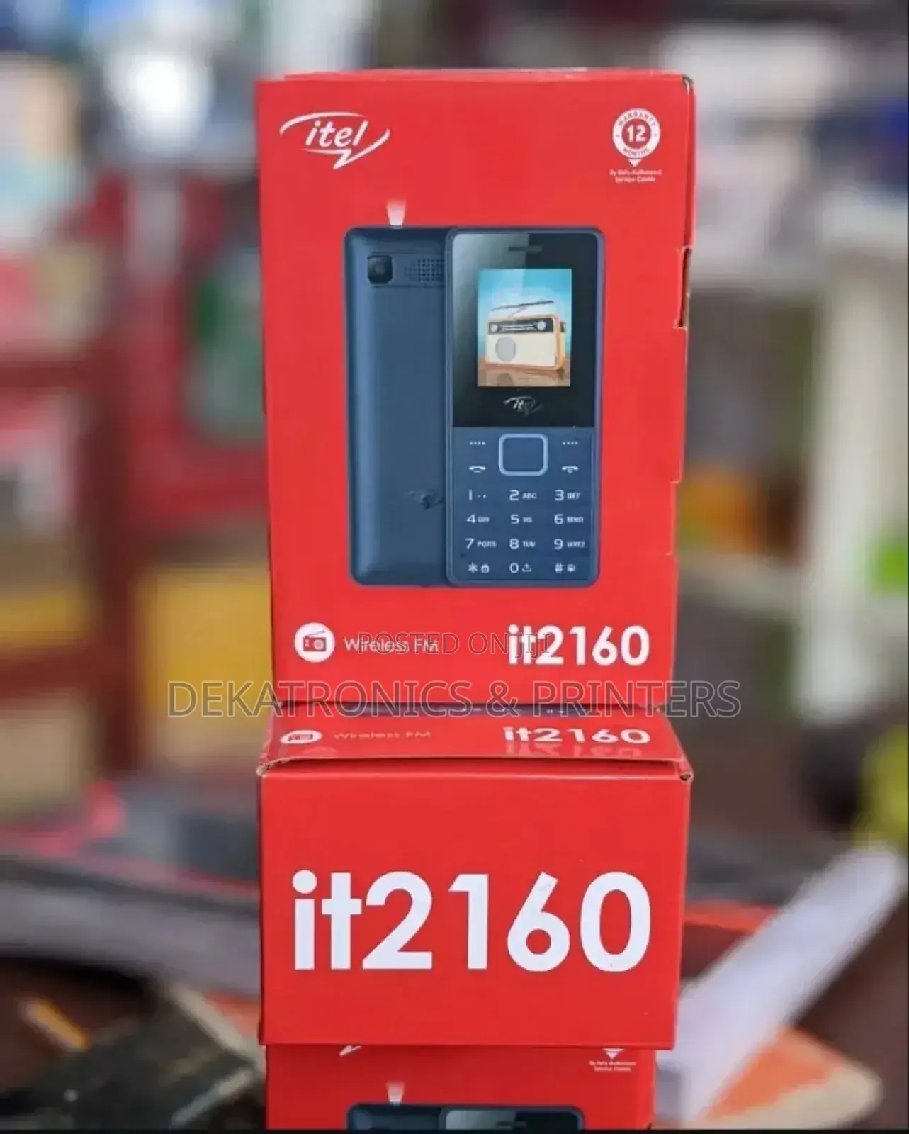 New Itel it2160 Black