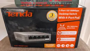 Tenda TEF1105P, 5 Port Fast Ethernet Poe Switch - With 4 Poe