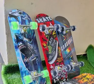 Skateboard With Rubber Wheels
