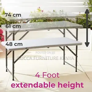 Dining Tables: Portable Fold Up Plastic Dining Table