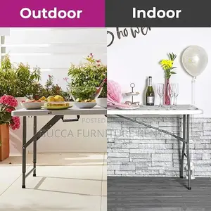 Dining Tables: Portable Fold Up Plastic Dining Table
