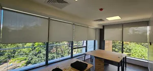 Sunscreen Roller Blinds Brown Fabrics
