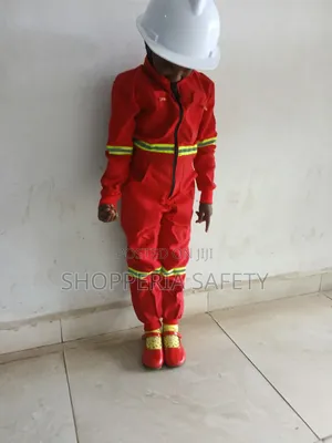 Kids Overall Reflective Red- Cbc Overall