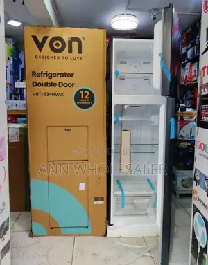 *Von Fridge Double Door 334litres NO FROST at 