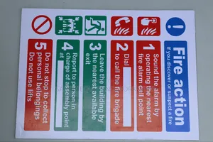 Customized Fire Action Plan Signage