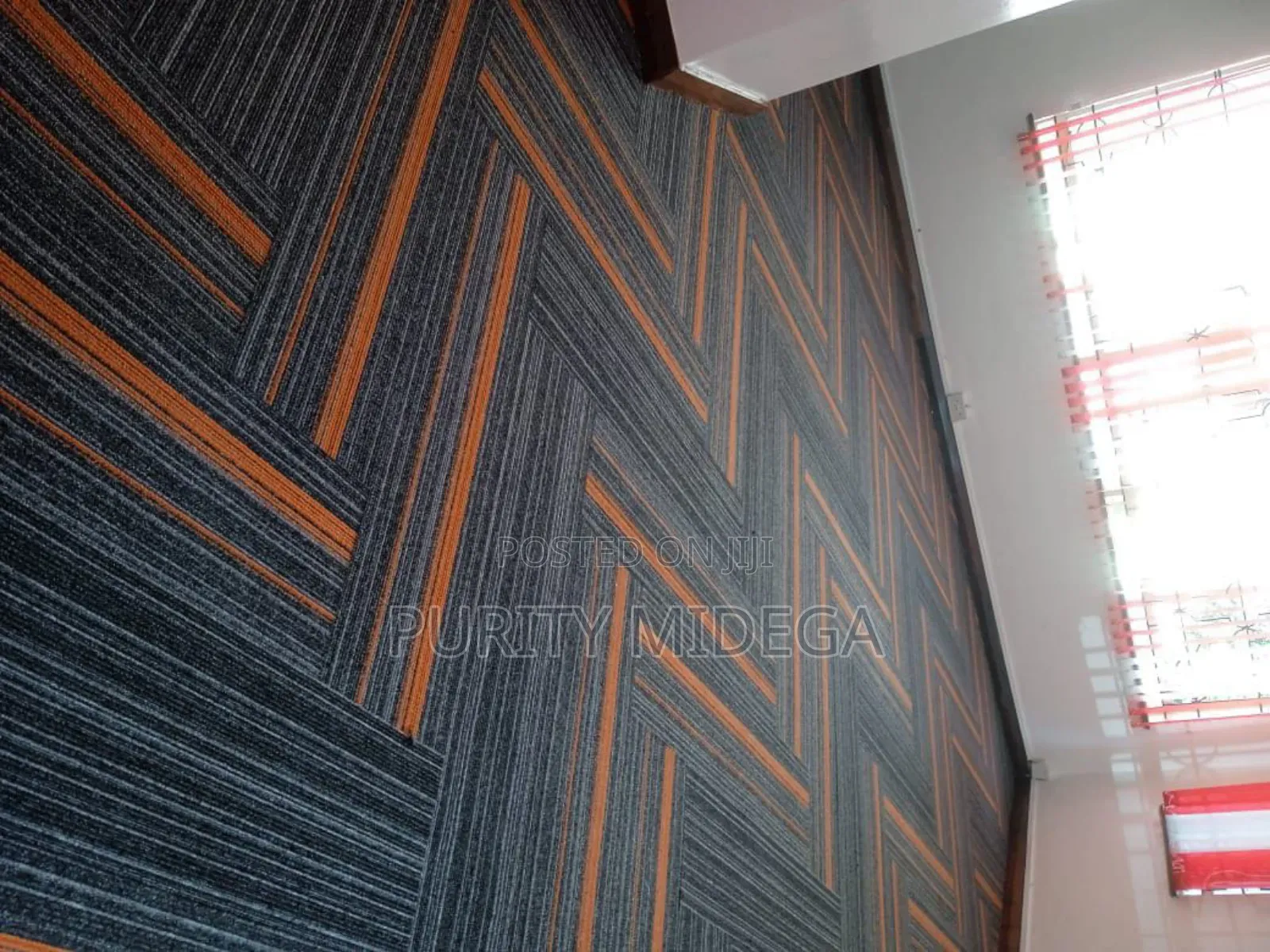 Orange Carpet Tiles Planks