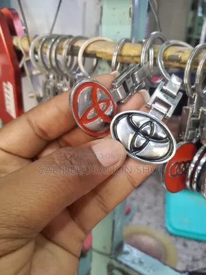 Toyota Key Holder Ring Chain in Black or Red