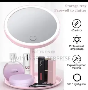 Led Makeup Mirror Storage Tray