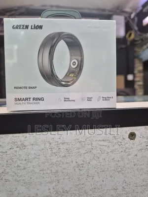 Green Lion Smart Health Tracker Ring - Black