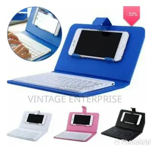 Multifunctional Bluetooth Keyboard and Leather Case Pouch