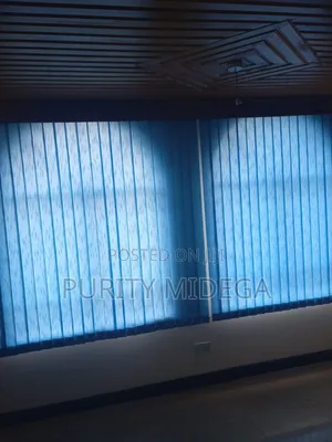 Blue Vertical Modern Blinds