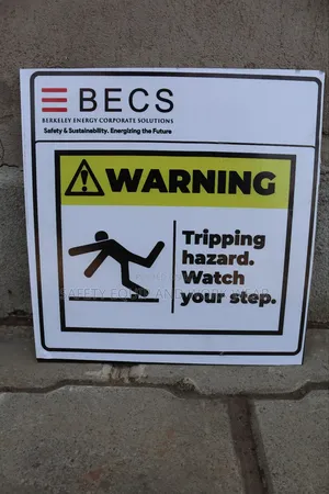 Tripping Hazard Signage