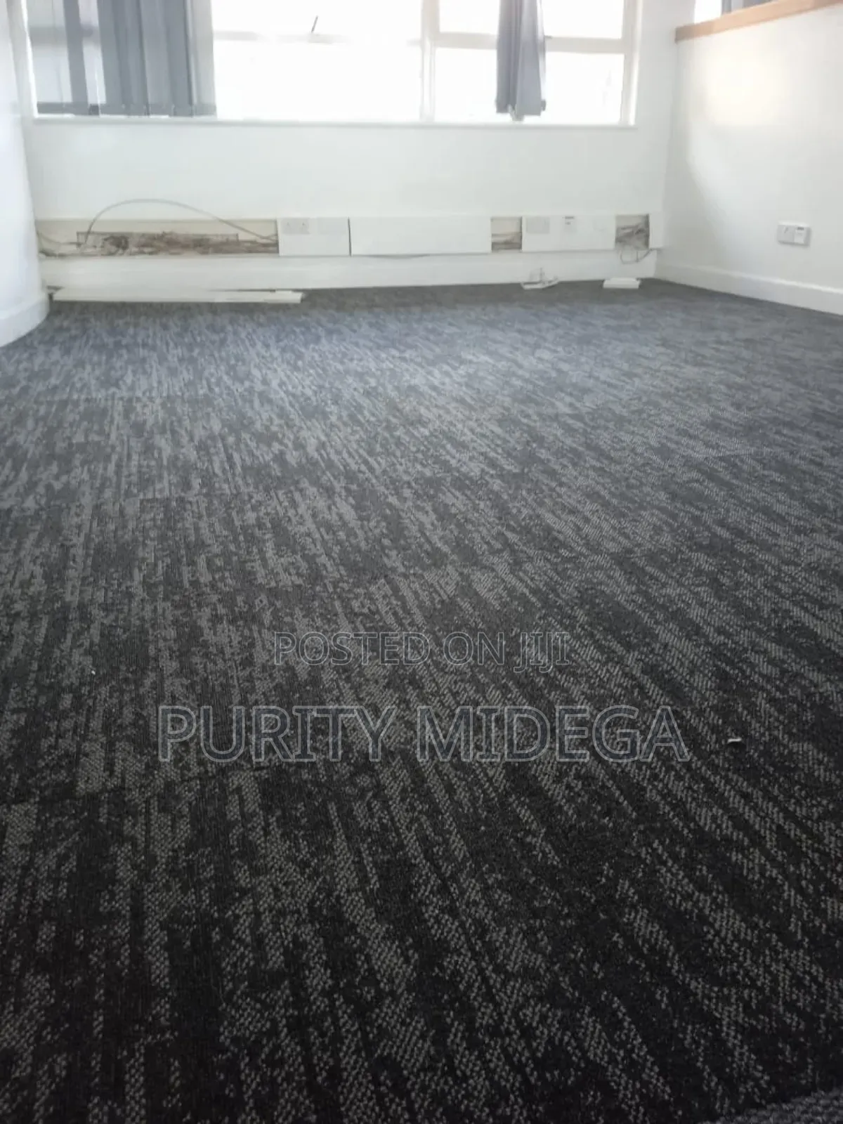 Grey Carpet Tiles Installation