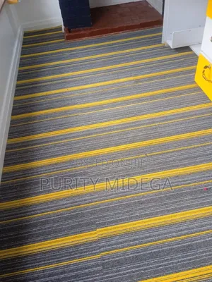 Grey Carpet Tiles Installation