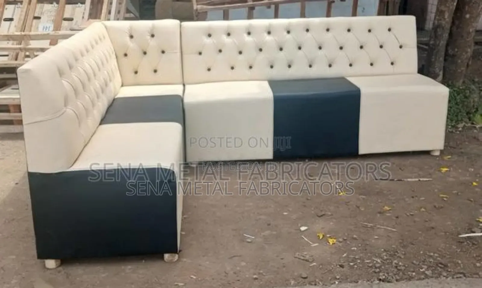 Corner Couch With a 3-Seater Pair.