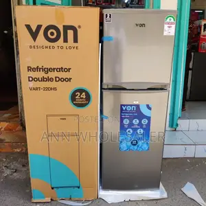 Von 138 Litres Double Door Fridge