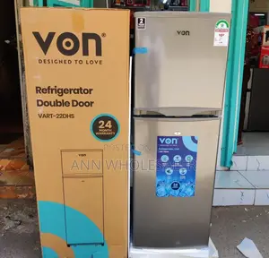 Von 138 Litres Double Door Fridge