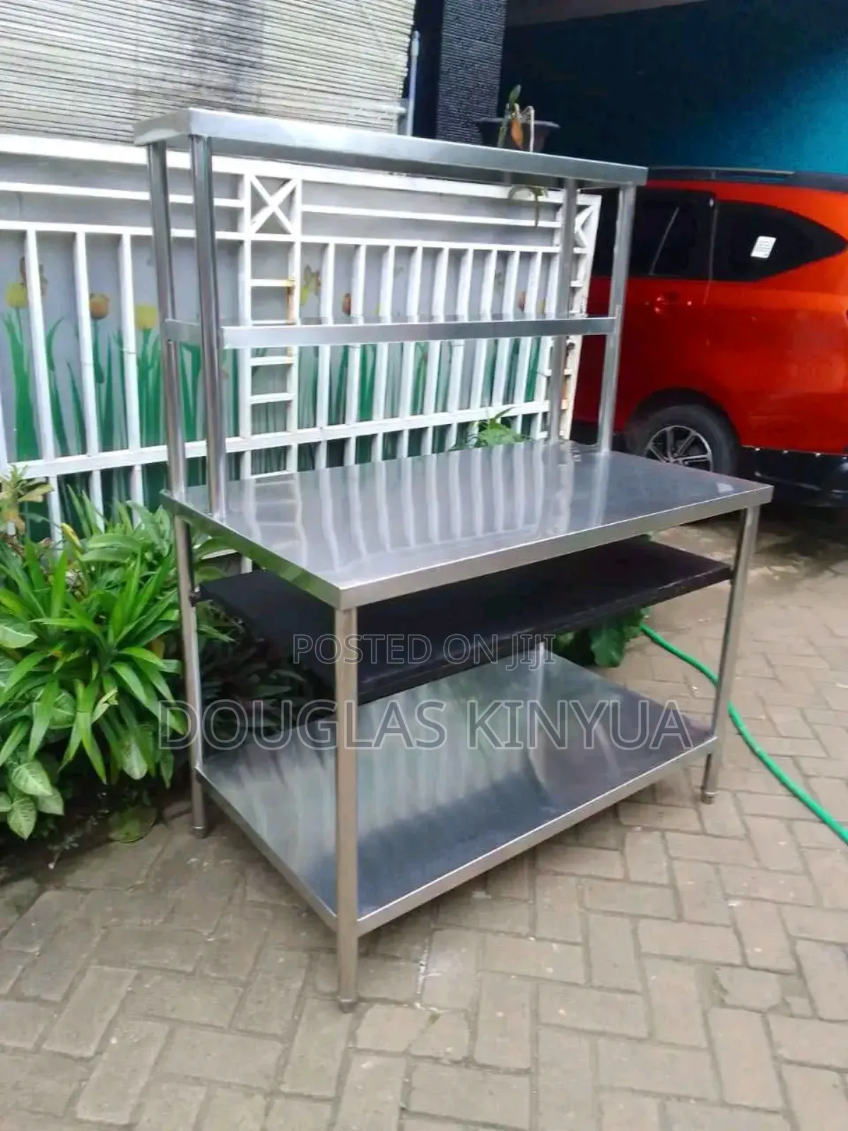 Stainless Steel Working Table ( Double Tiers)