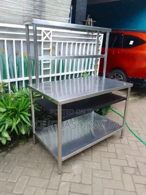 Stainless Steel Working Table ( Double Tiers)
