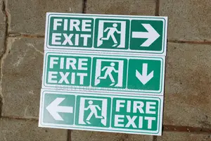 Fire Escape Route Sign