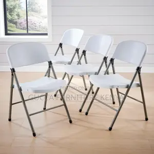 Office Chairs: Foldable White Easy Carry Heavy Duty Chair