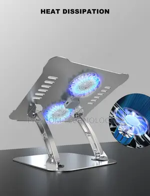 Aluminium Laptop Stand V4.1 With 2 Cooling Fans Portable