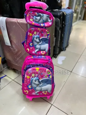 3 in 1 Trolley Kid's Cartoon Themed School Bags