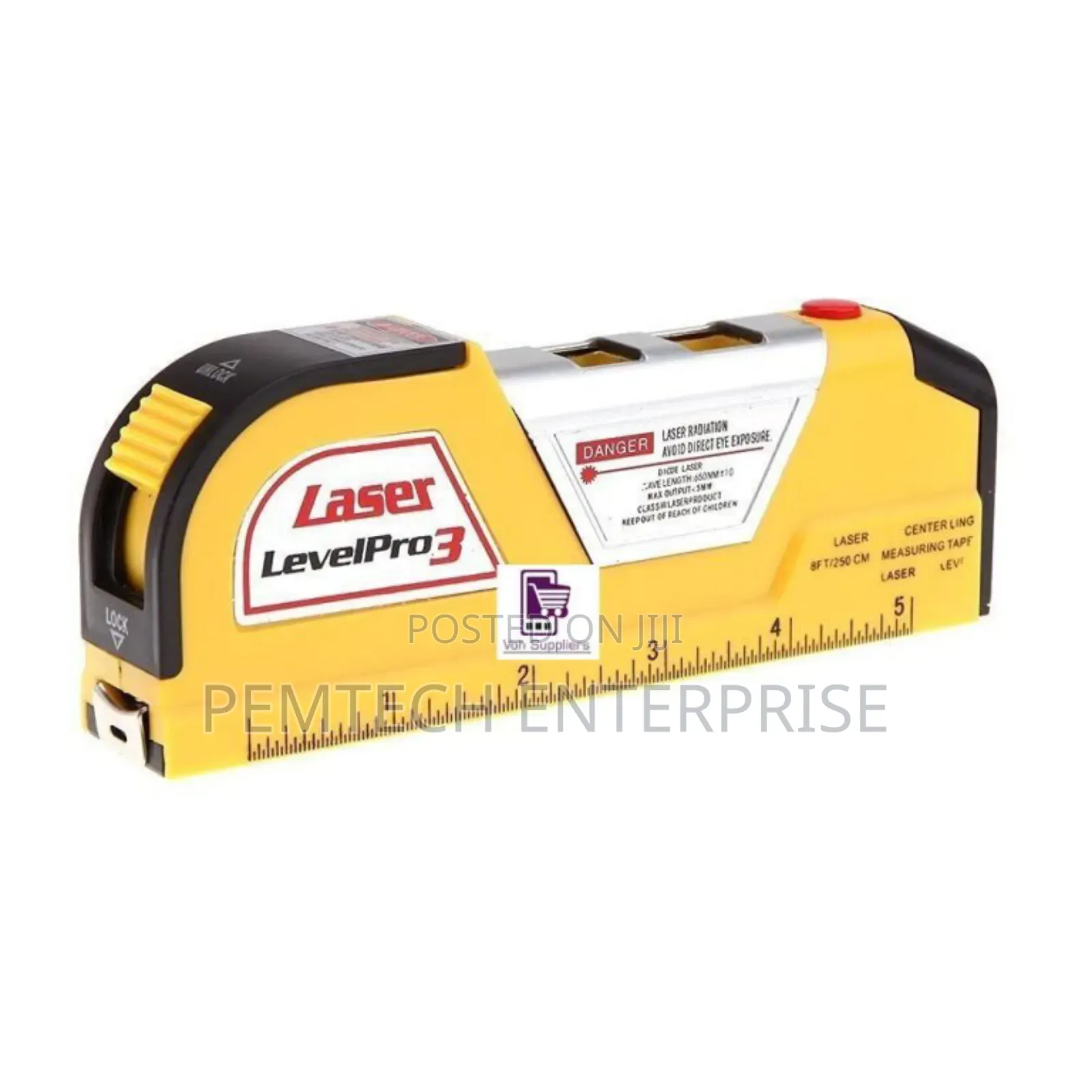 8FT 2. 5m Measuring Tape Laser Level Pro3
